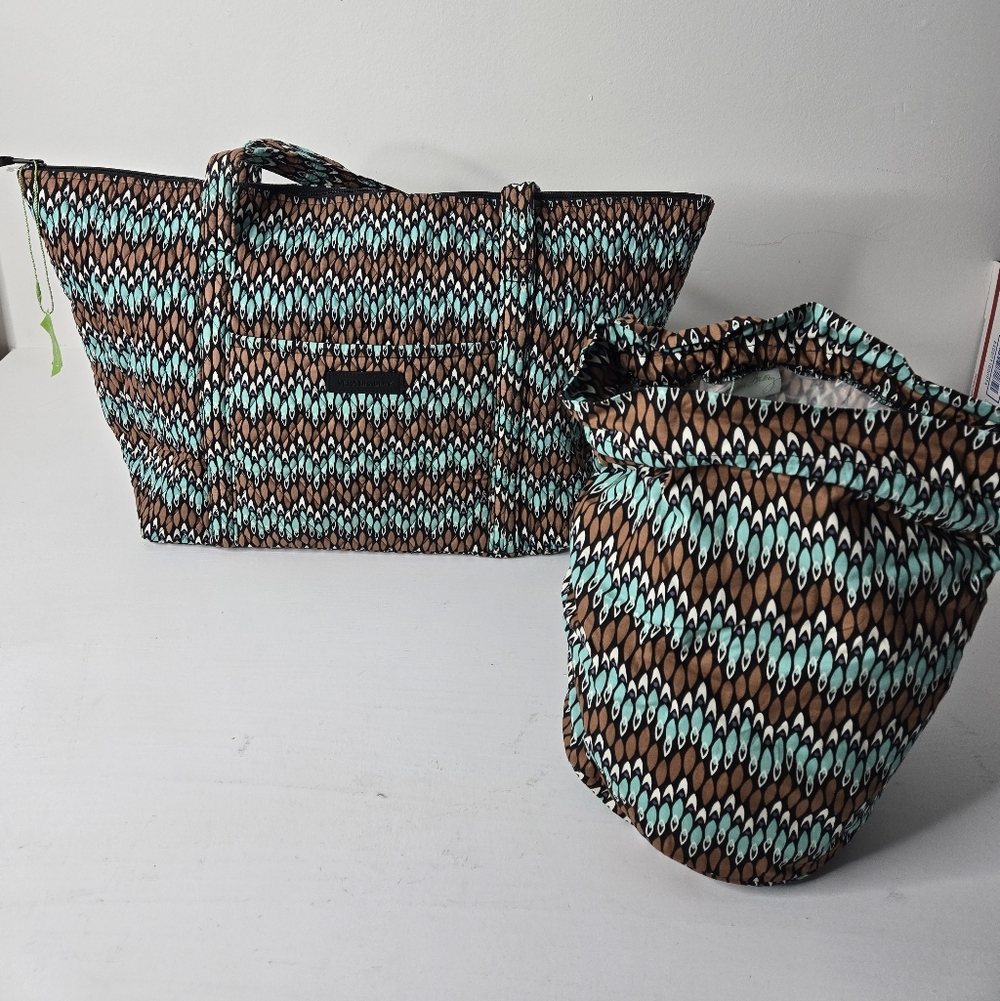 NWT Vera Bradley Miller Weekender Tote And Small Bag